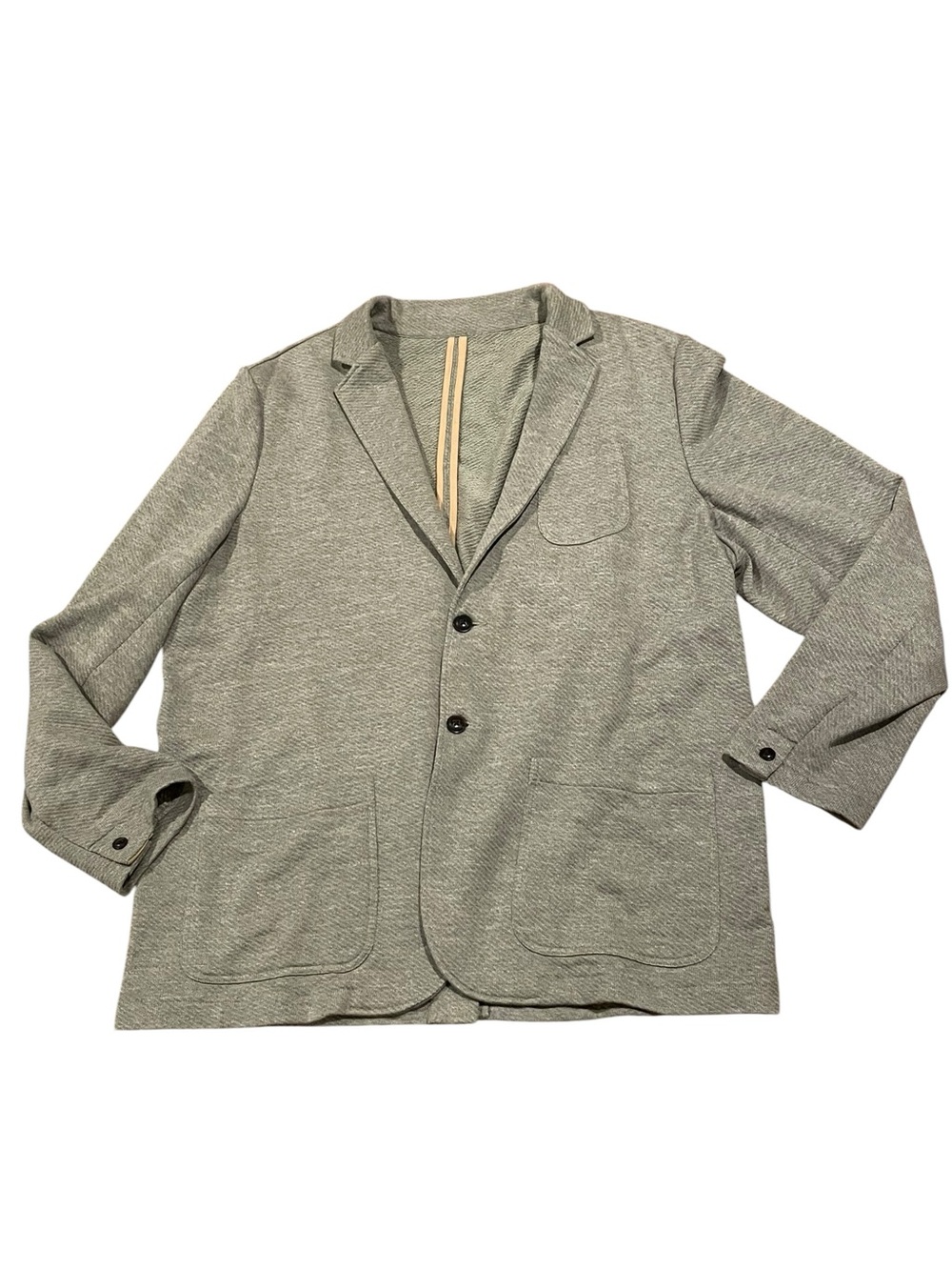 Mens XXL Faherty Blazer Inlet Gray Knit Blazer Jacket 2XL Preppy